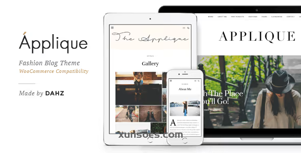 APPLIQUE FASHION BLOG THEME 1.6.4 GPL Theme