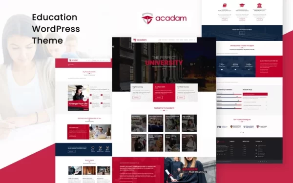 Acadam University WordPress Theme 1.0 GPL Theme