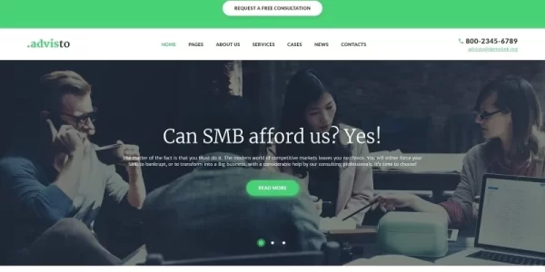 Advisto Financial Advisor Consultancy WordPress Theme 1.0.0 GPL Theme