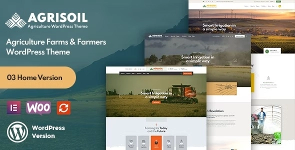 Agrisoil Agriculture Organic Farm WordPress Theme 1.0.0 GPL Theme