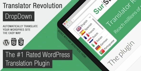 Ajax Translator Revolution DropDown WP Plugin 2.2 GPL Plugins