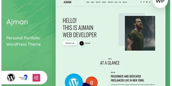 Ajman – Personal Portfolio WordPress Theme 1.0.0 GPL Theme
