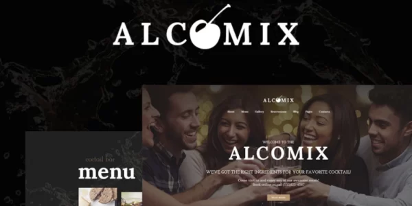 Alcomix Cocktail Bar WordPress Theme 1.0.0 GPL Theme