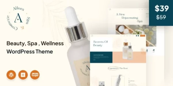 Allora Beauty Spa Cosmetic WordPress Theme 1.0 GPL Theme