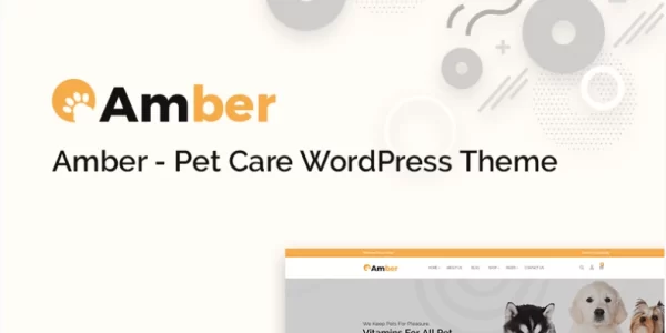 Amber – Pet Care WooCommerce Theme 1.0.0 GPL Theme