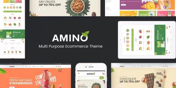 Amino Organic Food WordPress Theme 1.0 GPL Theme