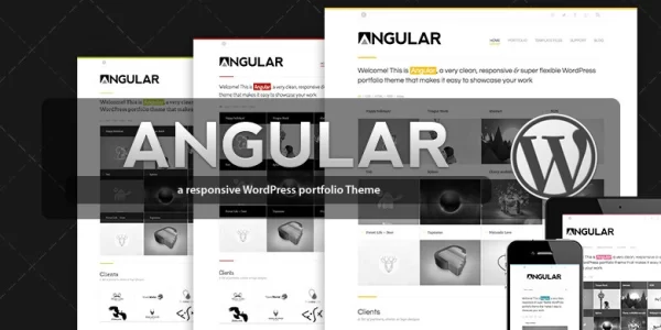 Angular Responsive Portfolio 4.1 GPL Theme