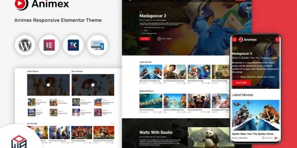Animex Special Effects Design Services Elementor WordPress theme WordPress Theme 1.0 GPL Theme