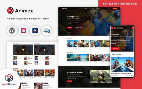 Animex Special Effects Design Services Elementor WordPress theme WordPress Theme 1.0 GPL Theme