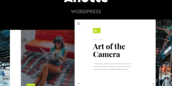 Anotte Horizontal Photography WordPress Theme 1.7 GPL Theme