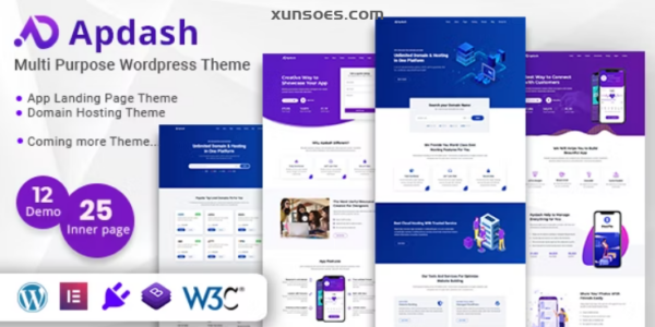 Apdash – Multi-Purpose WordPress Theme 4.4.1 GPL Theme