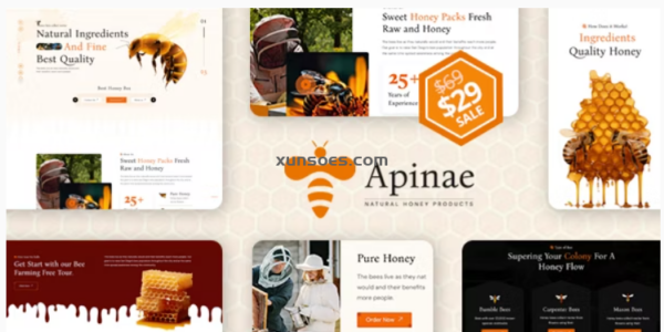 Apinae Beekeeping and Honey Shop WordPress Theme 1.0.0 GPL Theme