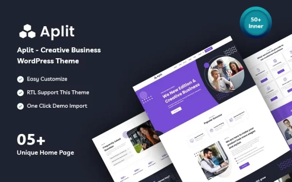 Aplit Creative Business WordPress Theme 1.0.0 GPL Theme