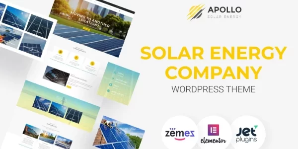 Apollo Solar Energy Company Responsive WordPress Theme 1.0.0 GPL Theme
