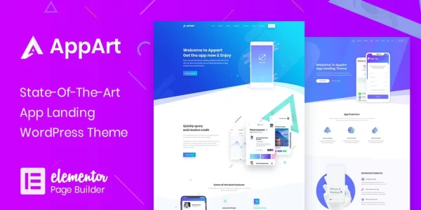 AppArt Creative WordPress Theme For Apps Saas 2.8 GPL Theme