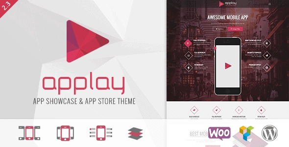Applay WordPress App Showcase App Store Theme 3.6 GPL Theme