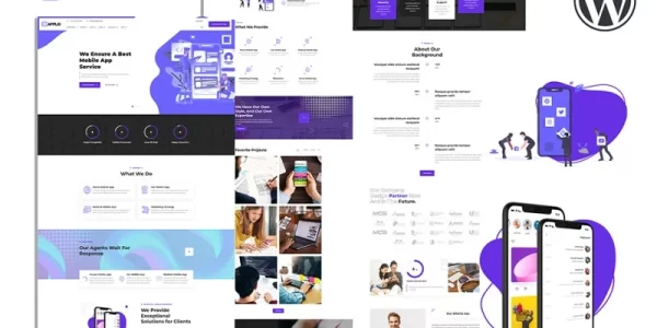 Applio Creative Responsive Mobile App Showcase WordPress Theme 1.0.0 GPL Theme