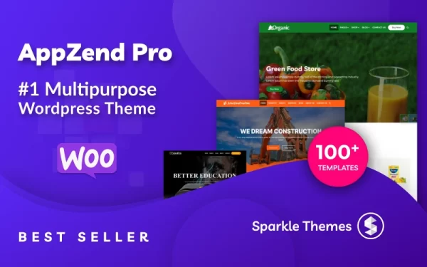 Appzend Pro Multipurpose WordPress Themes 1.0.5 GPL Theme