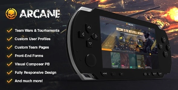 Arcane The Gaming Community Theme 3.6.6 GPL Theme