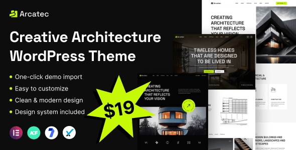 Arcatec | Architecture 1.0.1 GPL Theme