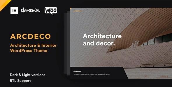 Arcdeco Architecture Theme 1.5.2 GPL Theme