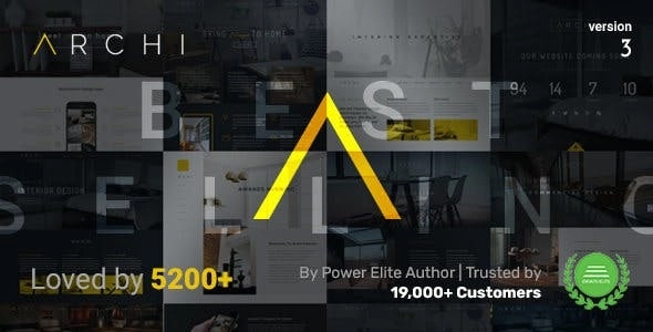 Archi Premium Interior Design Multipurpose Template 4.4.9 GPL Theme