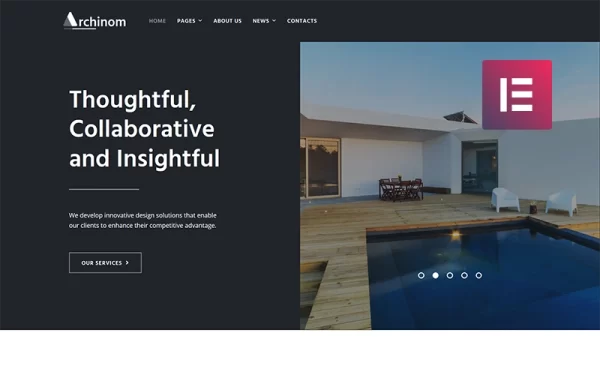 Archinom Architect WordPress Elementor Theme WordPress Theme 1.0.0 GPL Theme