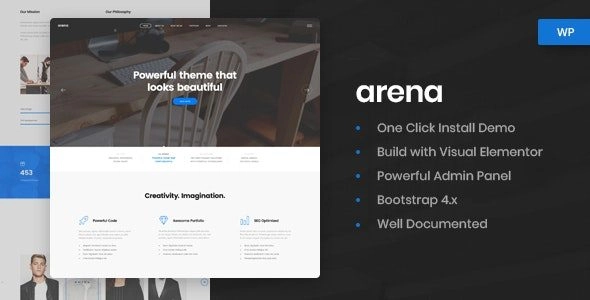 Arena Business Agency WordPress Theme 1.0.3 GPL Theme