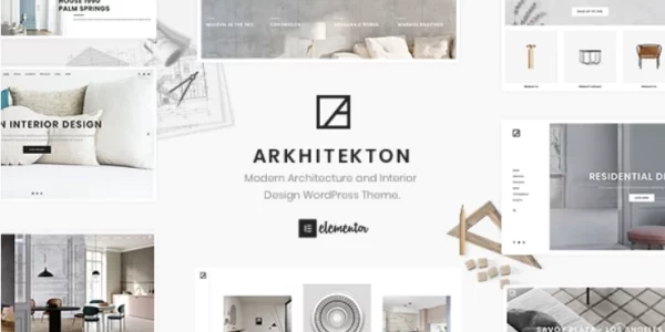 Arkhitekton Modern Architecture and Interior Design WordPress Theme 1.2.8 GPL Theme