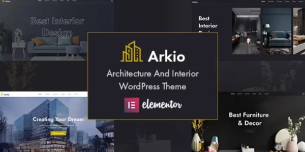 Arkio Architecture Interior WordPress Theme 1.0.2 GPL Theme