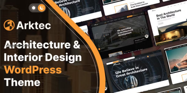 Arktec – Architecture Interior WordPress Theme 1.0 GPL Theme