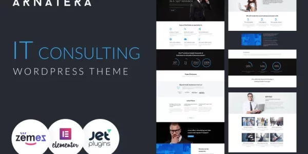 Arnatera IT Consulting Responsive WordPress Theme 1.0.1 GPL Theme