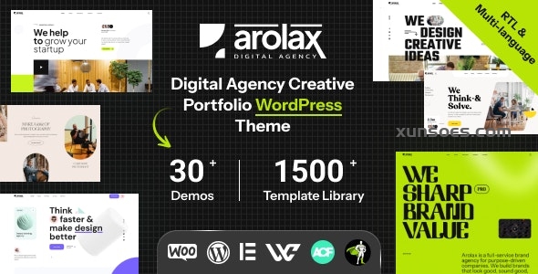Arolax | Creative Digital Agency Theme 1.0 GPL Theme