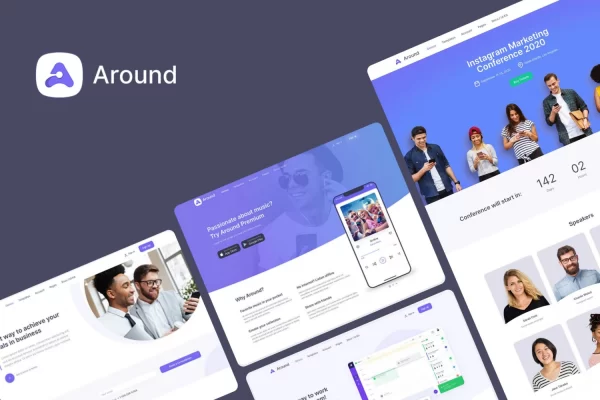 Around Multipurpose Business WordPress Theme 1.0.4 GPL Theme