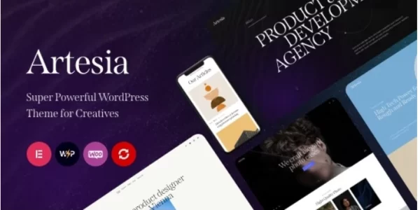 Artesia WordPress Theme for Creatives 1.0 GPL Theme