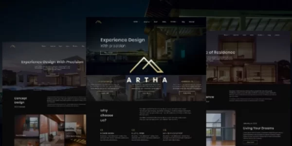 Artha Interactive Interior WordPress Theme 1.0 GPL Theme