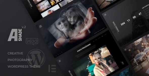 Ashade | Photography WordPress Theme 4.1 GPL Theme