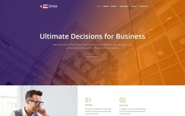 Assetiss Modern Business Advisor WordPress Elementor Theme WordPress Theme 1.0.0 GPL Theme