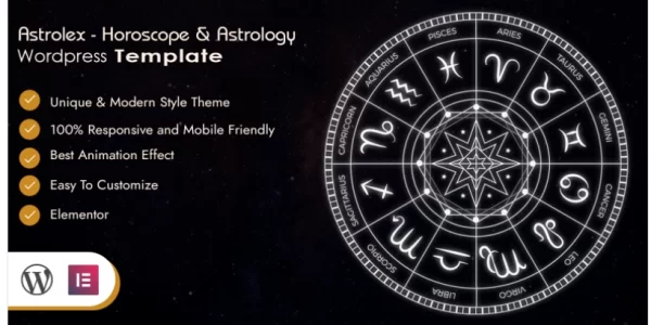 Astrolex – Horoscope Astrology WordPress Theme 1.0.0 GPL Theme