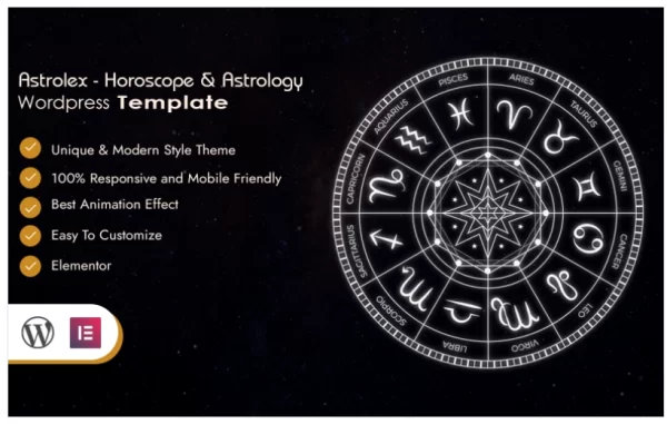 Astrolex – Horoscope Astrology WordPress Theme 1.0.0 GPL Theme