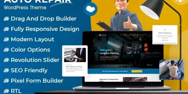 Auto Repair WordPress Theme 1.0.0 GPL Theme