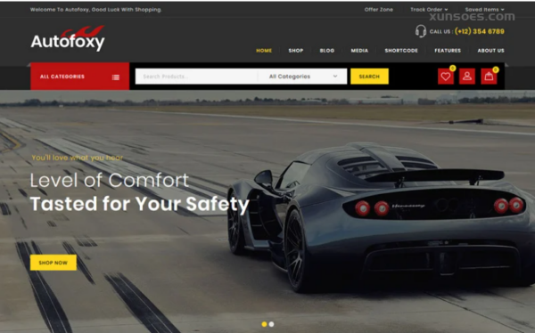 Autofoxy Auto Parts Store WooCommerce Theme 1.0.0 GPL Theme