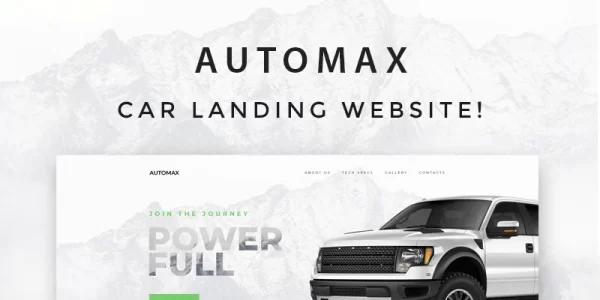 Automax Car Landing Responsive WordPress Elementor Theme WordPress Theme 1.0.0 GPL Theme