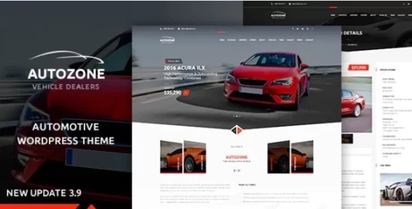 Autozone Auto Dealer Car Rental Theme 6.6.7 GPL Theme