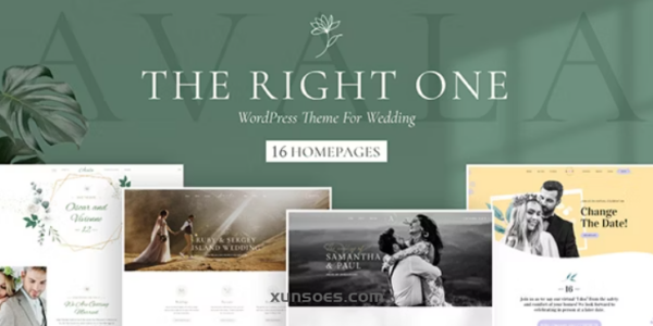 Avala Wedding Event WordPress Theme 1.1.4 GPL Theme
