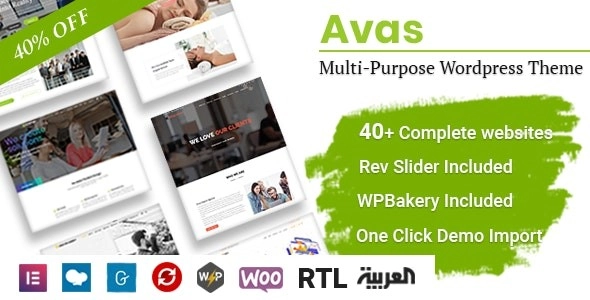 Avas Elementor WordPress Theme 6.5 GPL Theme