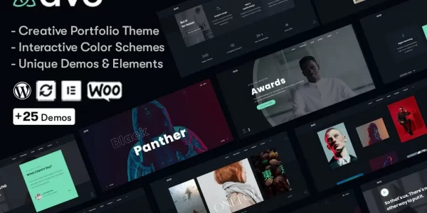 Avo Creative Portfolio Agency WordPress Theme 1.2.3 GPL Theme