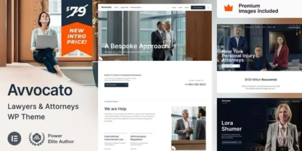 Avvocato Lawyer Attorney WordPress Theme 1.0.0 GPL Theme