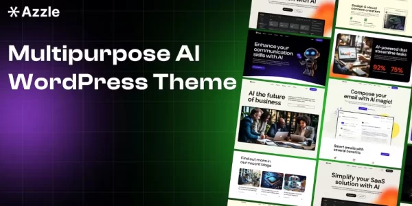 Azzle – SaaS Tech Startup Elementor WordPress 1.0.1 GPL Theme