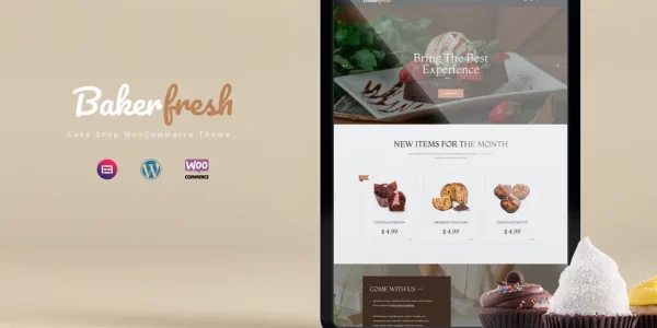 Bakerfresh Cake Shop WooCommerce Theme 1.0.2 GPL Theme